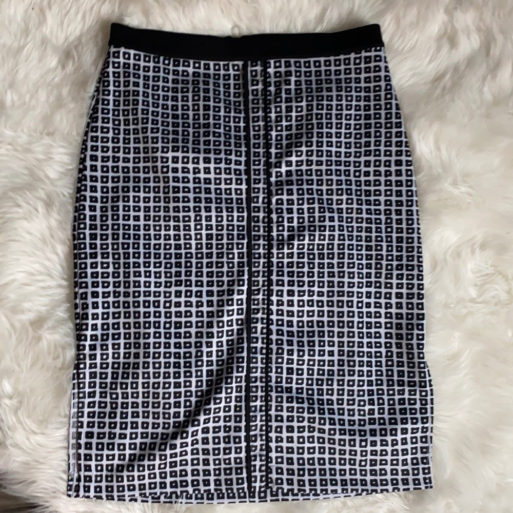 It’s a skirt knee length with covered slit